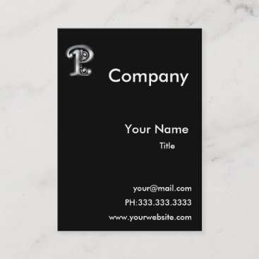 Monogram P business Cards