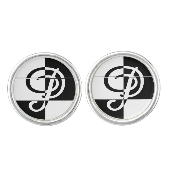 Monogram P Cufflinks (Front)