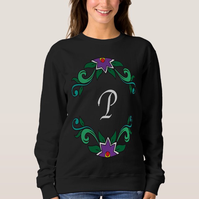 Monogram P  Dia de los Muertos inspired Sweatshirt (Front)