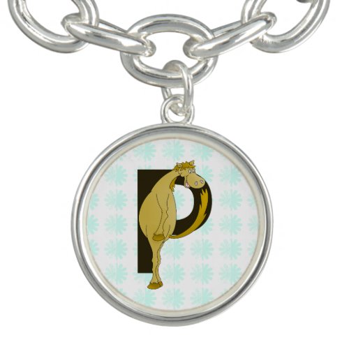 Monogram P Flexible Pony Personalised Charm Bracelet
