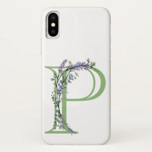 Monogram P Lavender Eucalyptus iPhone X Case