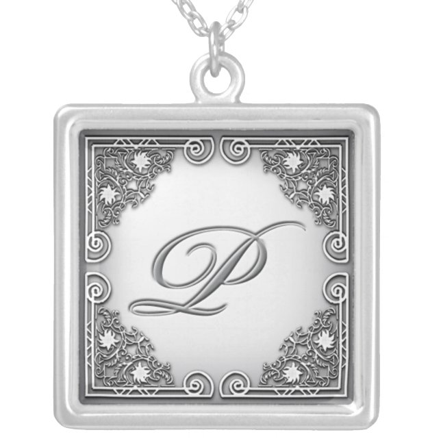 Monogram "P" Necklace (Front)