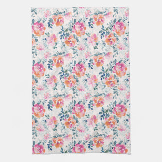 Monogram | Painted Roses Pattern Kitchen Towel