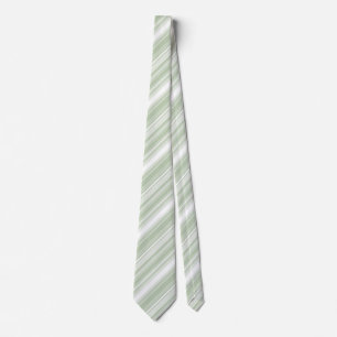 Monogram pale green stripes tie