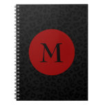 Monogram Panther Print Notebook at Zazzle