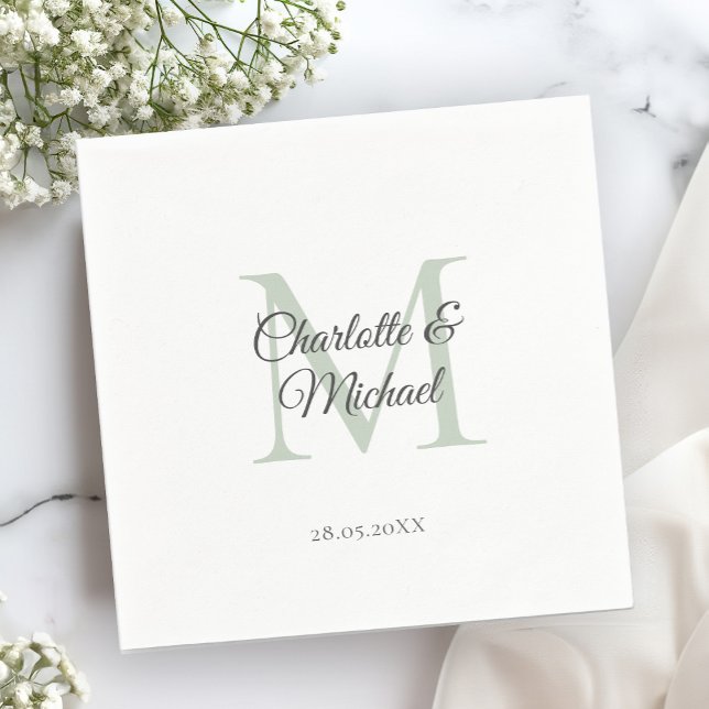 Monogram Paper Napkin (Creator Uploaded)