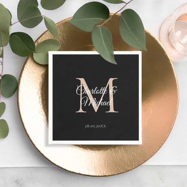 Monogram Paper Napkin (Creator Uploaded)