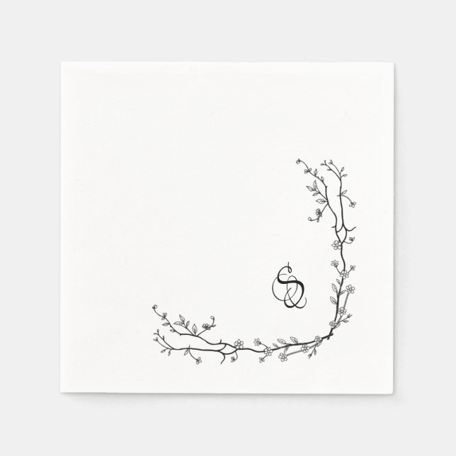 Monogram Paper Napkins (Front)