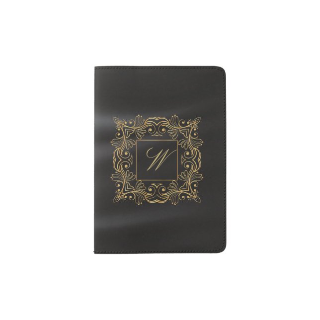 monogram passport holder (Front)