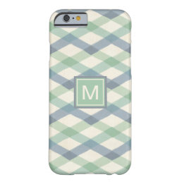 Monogram | Pastel Geometric Pattern Barely There iPhone 6 Case