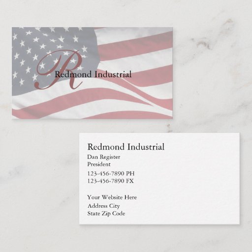 Customizable Monogram Business Cards