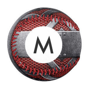 Monogram Pattern of metal plate Baseball
