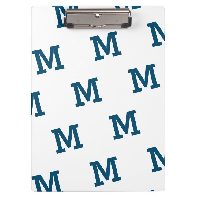 Monogram Patterned  Clipboard (Front)