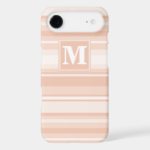 Monogram peach stripes iPhone 17 air case