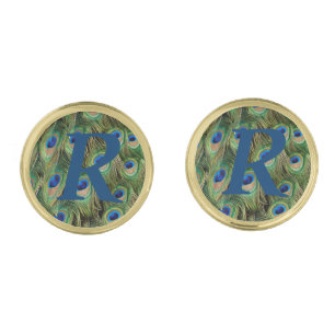 Monogram Peacock Cufflinks