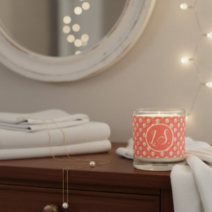 Monogram Pearl Accent  Scented Candle