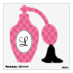 Monogram Perfume Bottle Wall Decal