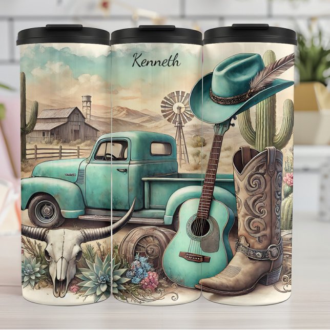 monogram personal cosmic bigfoot mystery, mountain thermal tumbler (Creator Uploaded)