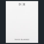 Monogram Personalized Add your own Name Minimal  Letterhead<br><div class="desc">Personalized Add your own name letterhead. Minimal,  simple,  and modern style stationery.</div>