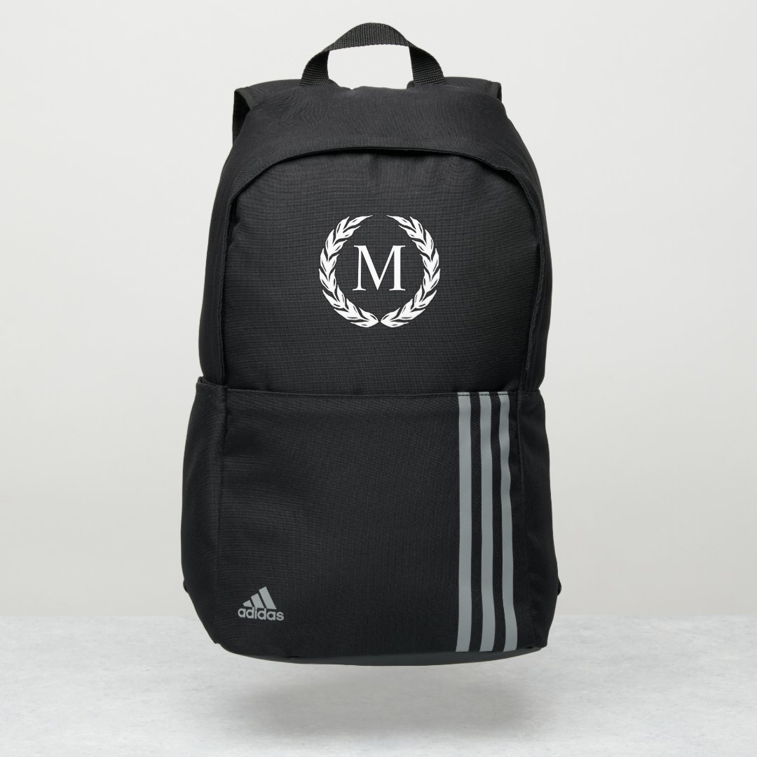 Monogram Personalized Adidas Backpack Zazzle