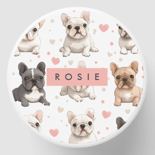 Monogram Personalized Adorable French Bulldog Mini Candle Favors