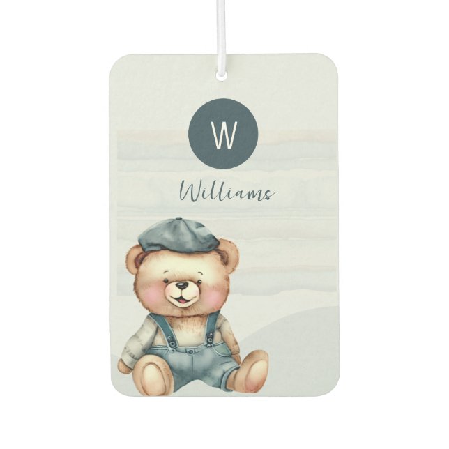 Monogram Personalized Air Freshener (Front)