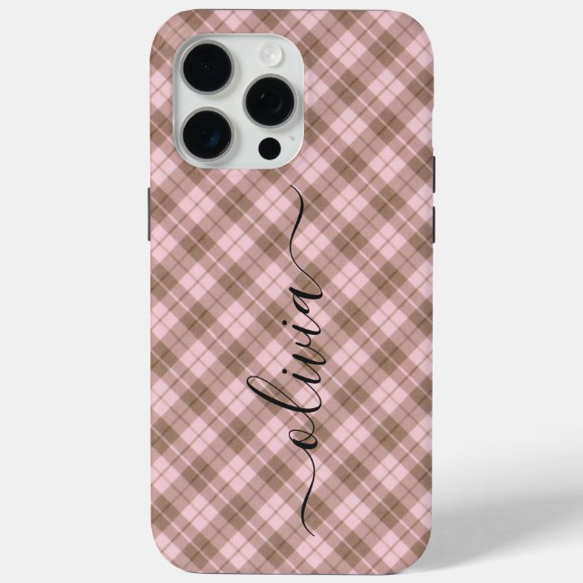 Monogram Personalized Case-Mate iPhone Case (Back)