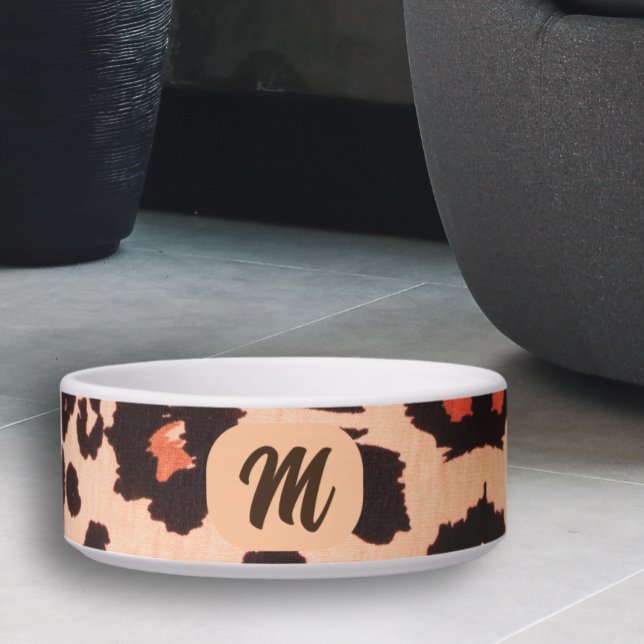 Monogram Personalized Cute, Modern Pet bowl (Creator Uploaded)