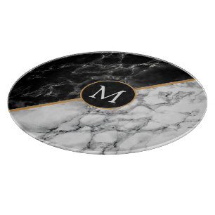 Monogram Personalized Cutting Board Marble