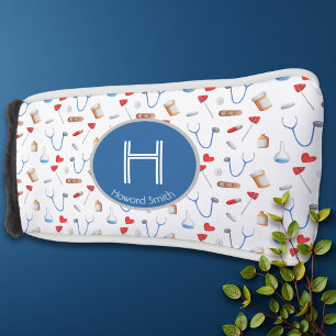 Monogram Personalized Doctor Instrumental Golf Head Cover