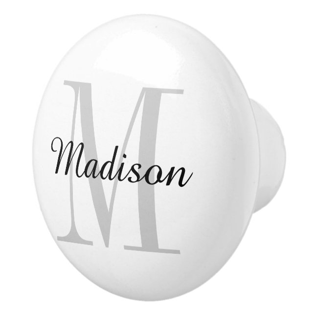 Monogram Personalized Drawer Knob (Right)