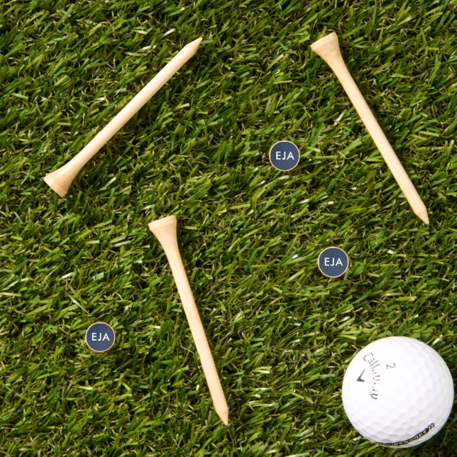 Monogram Personalized Golf Tee navy blue colour (Grass Multi)