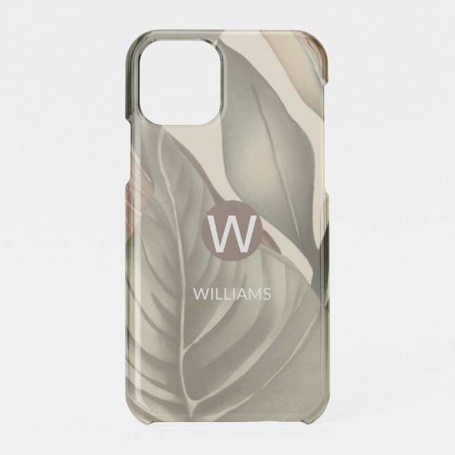 Monogram Personalized iPhone Case (Back)