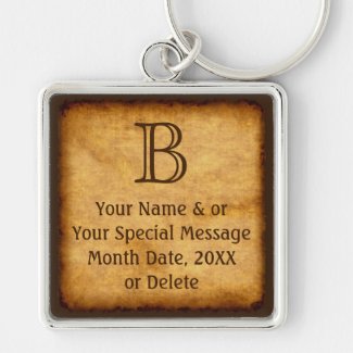 Monogram, Personalized Keychains for Men