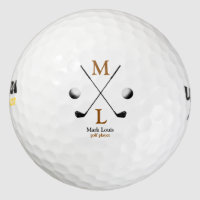 monogram . personalized logo golf balls