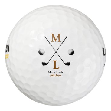 monogram . personalized logo golf balls