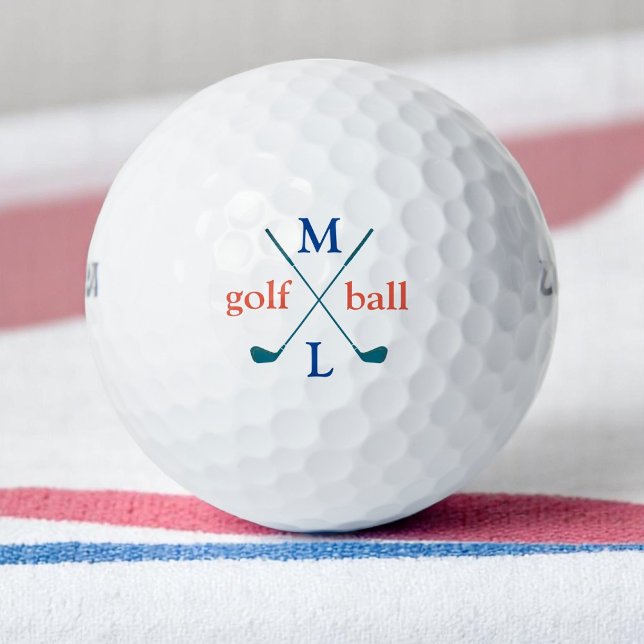 Monogram . personalized logo golf balls (Creator Uploaded)