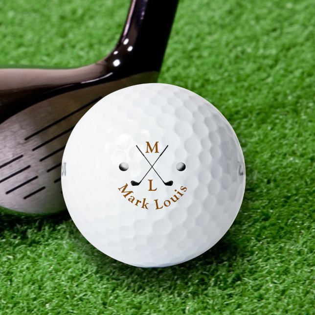 Monogram . personalized logo golf balls (Creator Uploaded)