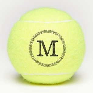Monogram Personalized Modern #2 Tennis Balls