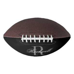 Monogram  Personalized Name Football
