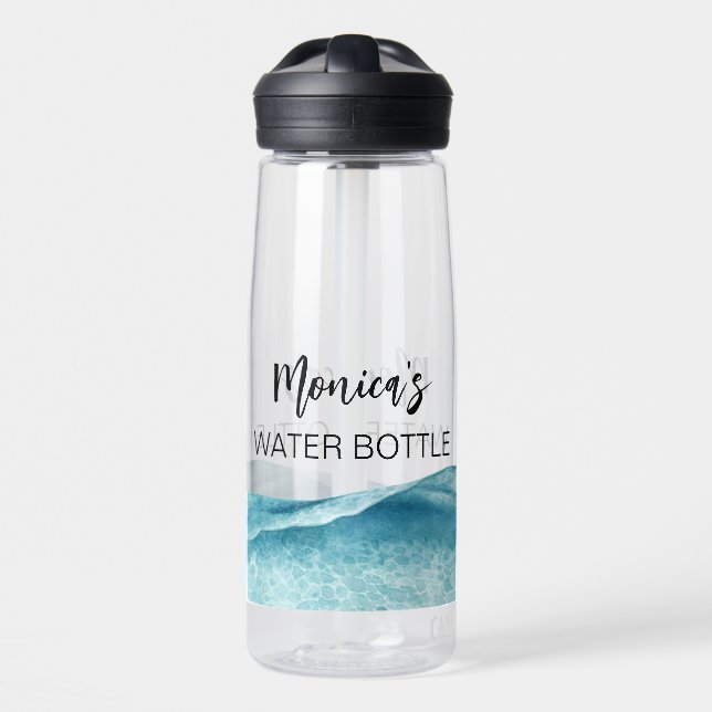 Monogram Personalized Name Gift Water Bottle (Front)