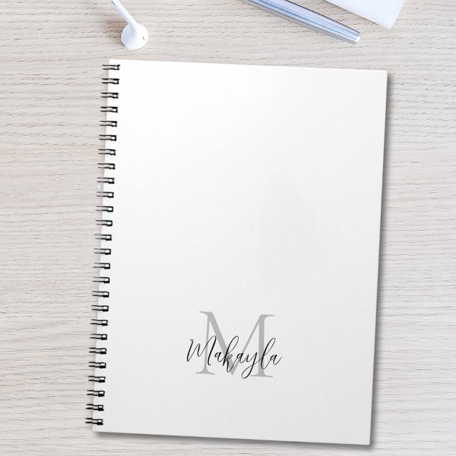 Monogram Personalized Name Notebook (Creator Uploaded)