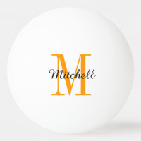Monogram Personalized Ping Pong Balls