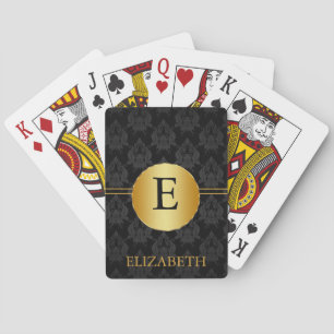 Monogram Personalized Poker Cards