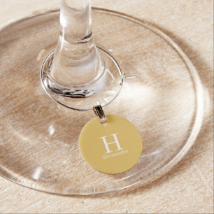 Monogram Personalized Wine Charm