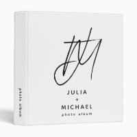 Monogram Photo Album Modern Minimalist