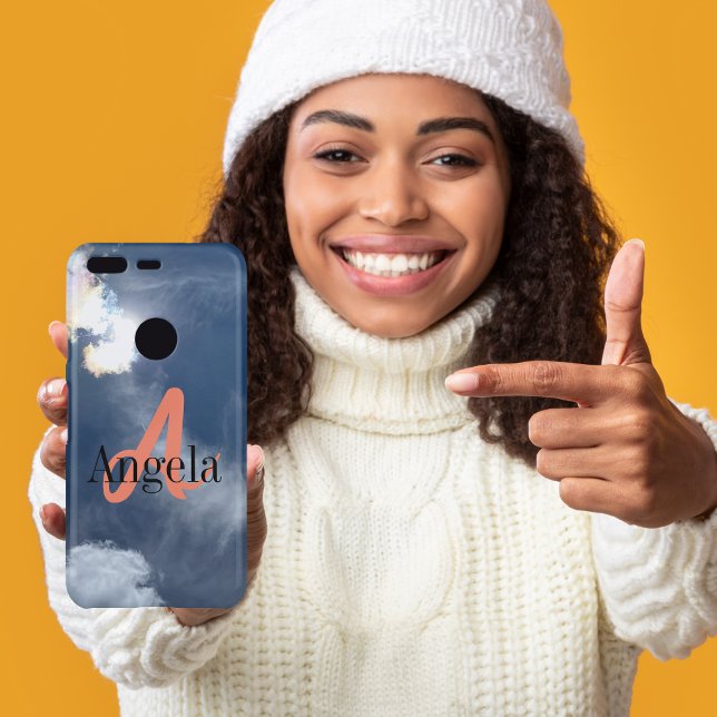 Monogram Photo Light blue cloudy Sky with Sundog  Uncommon Google Pixel Case (Creator Uploaded)