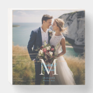 Monogram Photo Wedding Box Geschenkschachtel