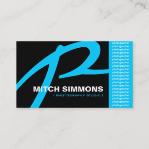 Monogram Photographer Business Cards