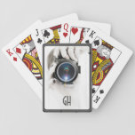 Monogram Photographer Playing Cards at Zazzle